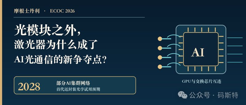 摩根士丹利:光模块之外,激光器为什么成了AI光通信新争夺点