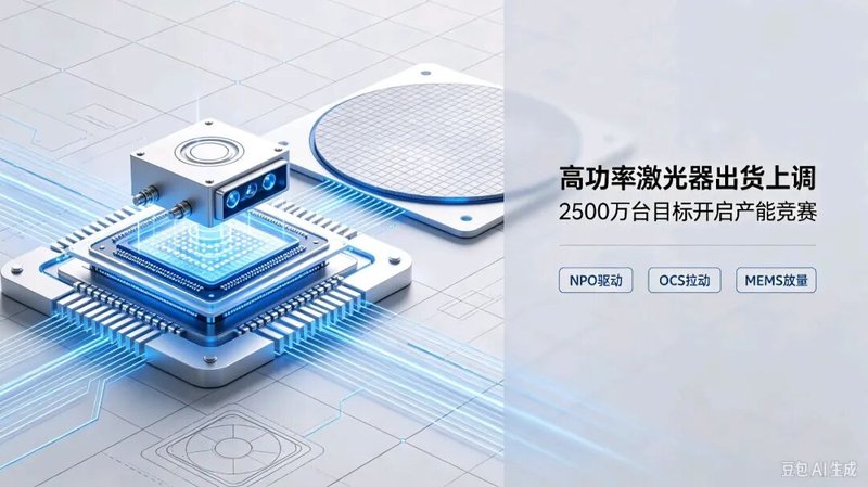 2027高功率连续波激光器无约束需求6000万台,出货上调至2500万台